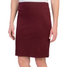 75%OFF 女性のドレスのスカート （女性用）ストレッチレーヨンブレンド - バンドウエストペンシルスカート Banded-Waist Pencil Skirt - Stretch Rayon Blend (For Women)画像